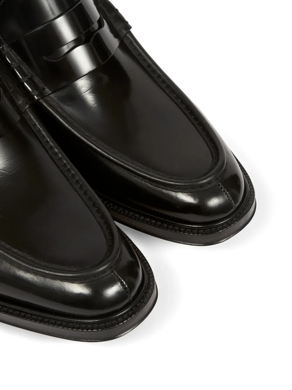Maison Margiela Heel-Less leren loafers Zwart
