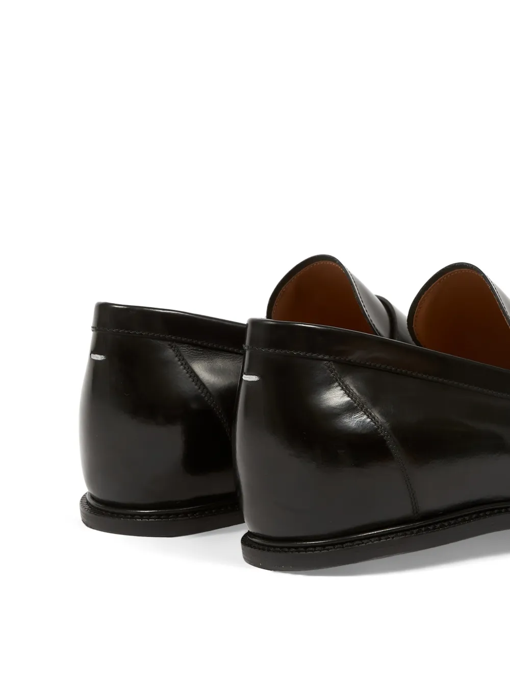 Maison Margiela Heel-Less leren loafers Zwart