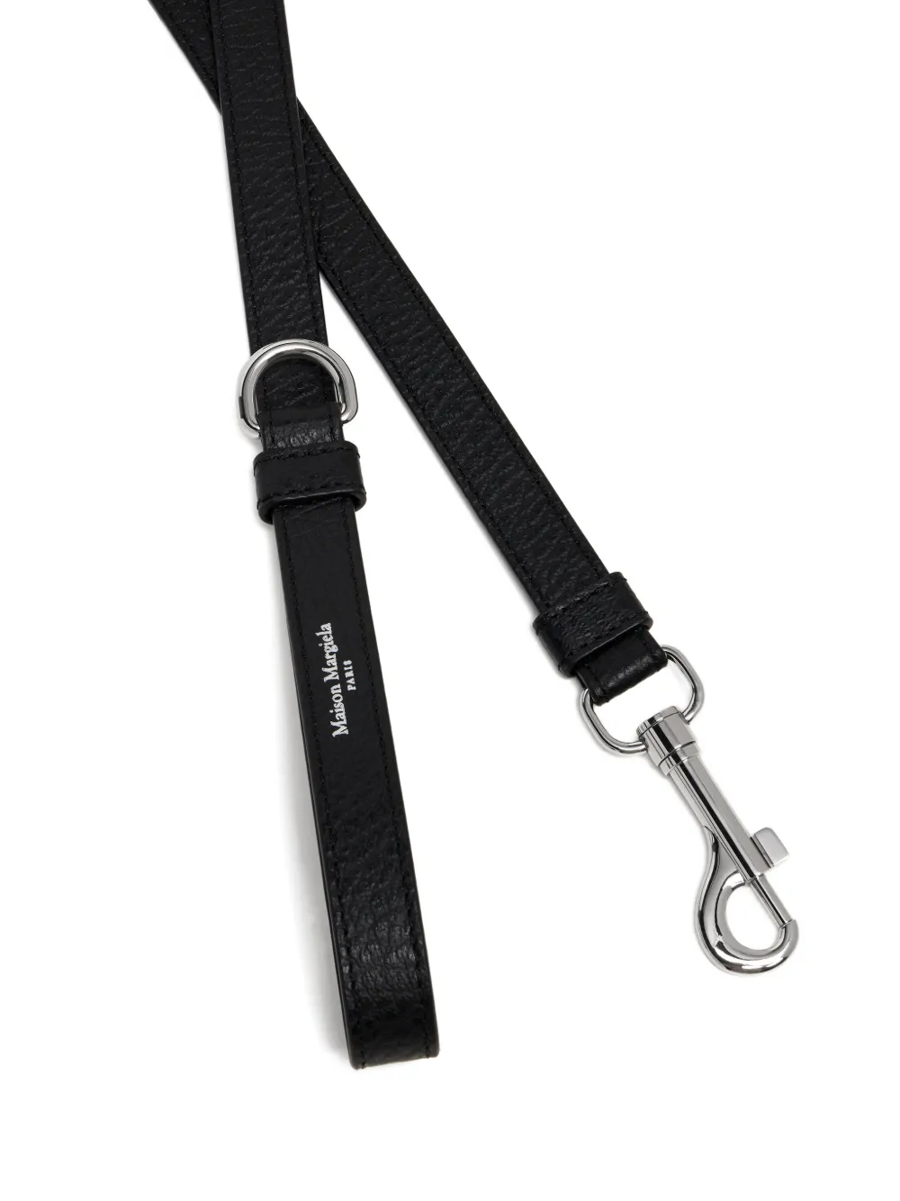 Maison Margiela Leren riem Zwart