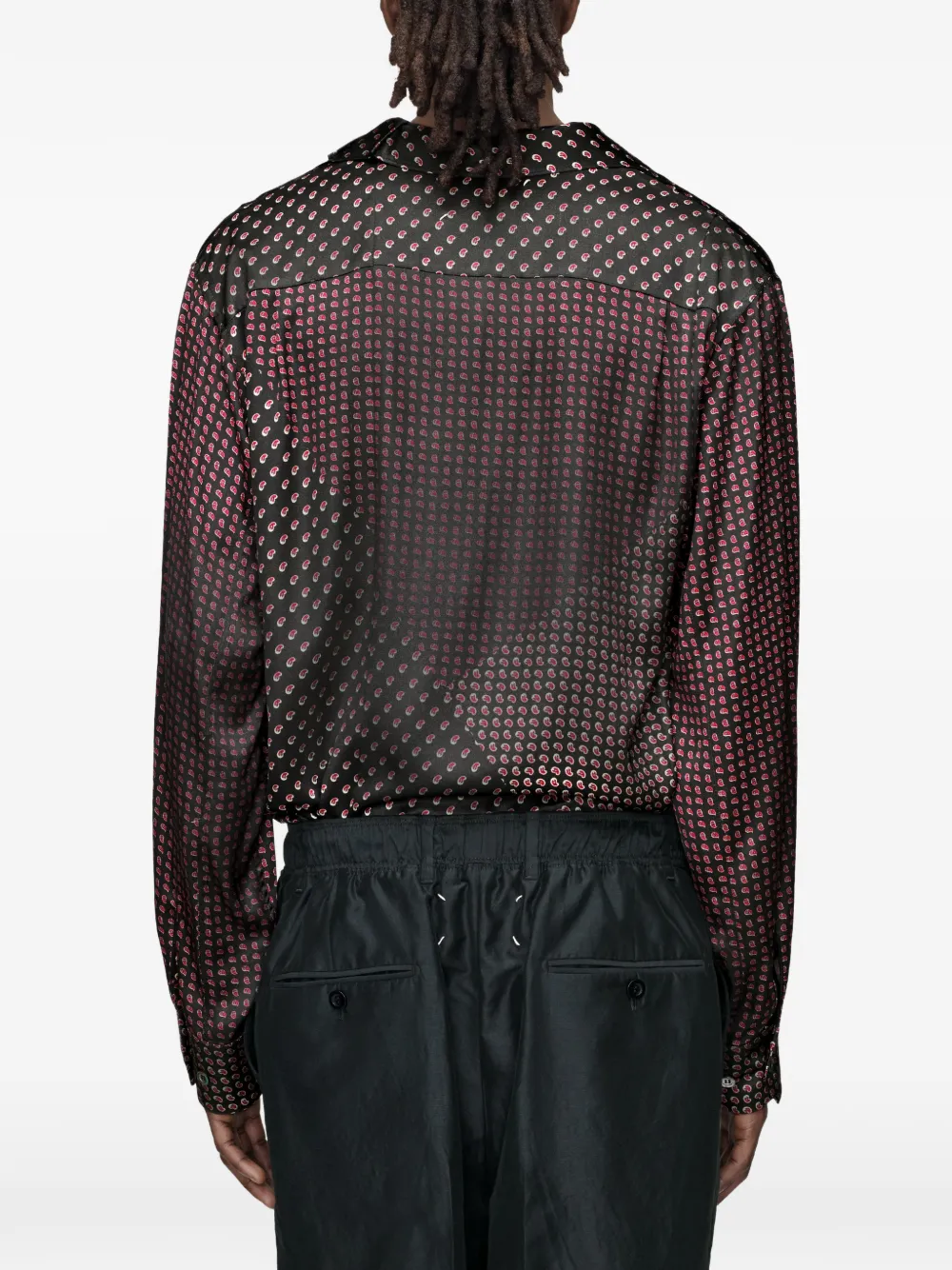 Maison Margiela Overhemd met paisley-print Zwart