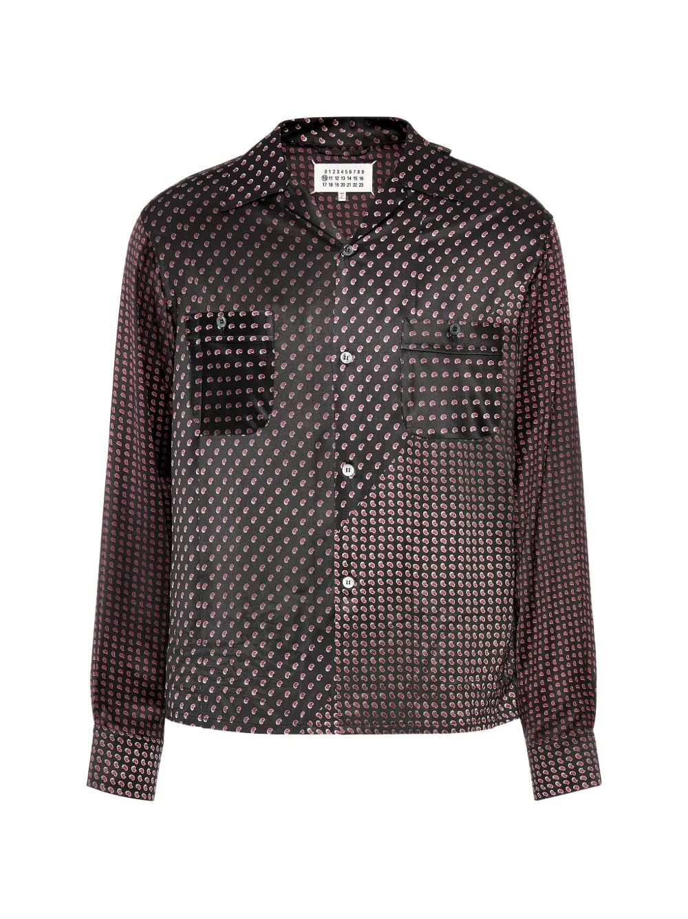Maison Margiela paisley-print long-sleeve shirt - Nero