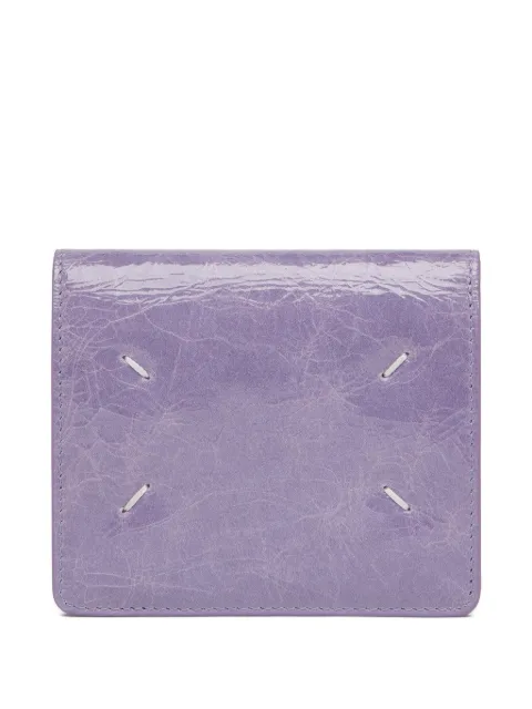 Maison Margiela Four Stitches crackled leather wallet