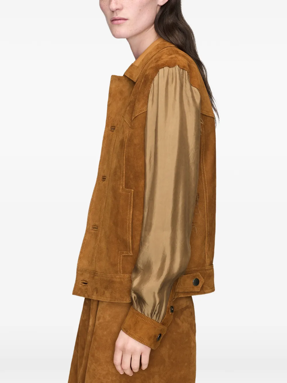 Maison Margiela Suède bomberjack Bruin