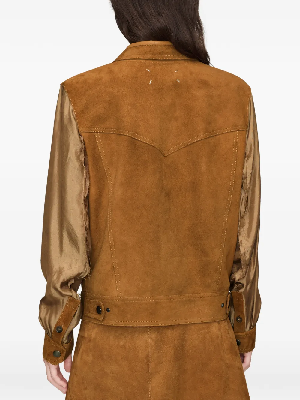 Maison Margiela Suède bomberjack Bruin