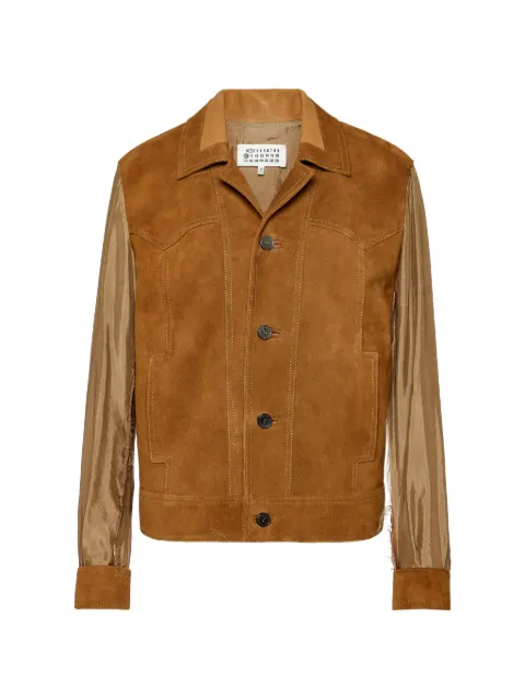 Maison Margiela suede bomber jacket