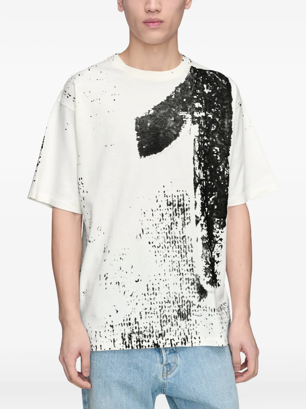 Maison Margiela 10 katoenen T-shirt met print Wit