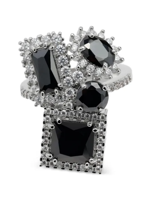 Maison Margiela zirconia-embellished cluster rings