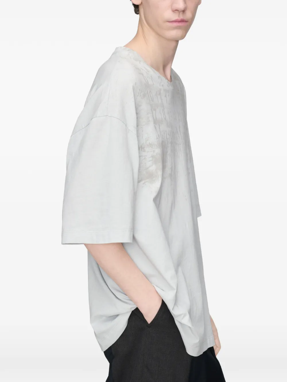 Maison Margiela Katoenen T-shirt met print Grijs