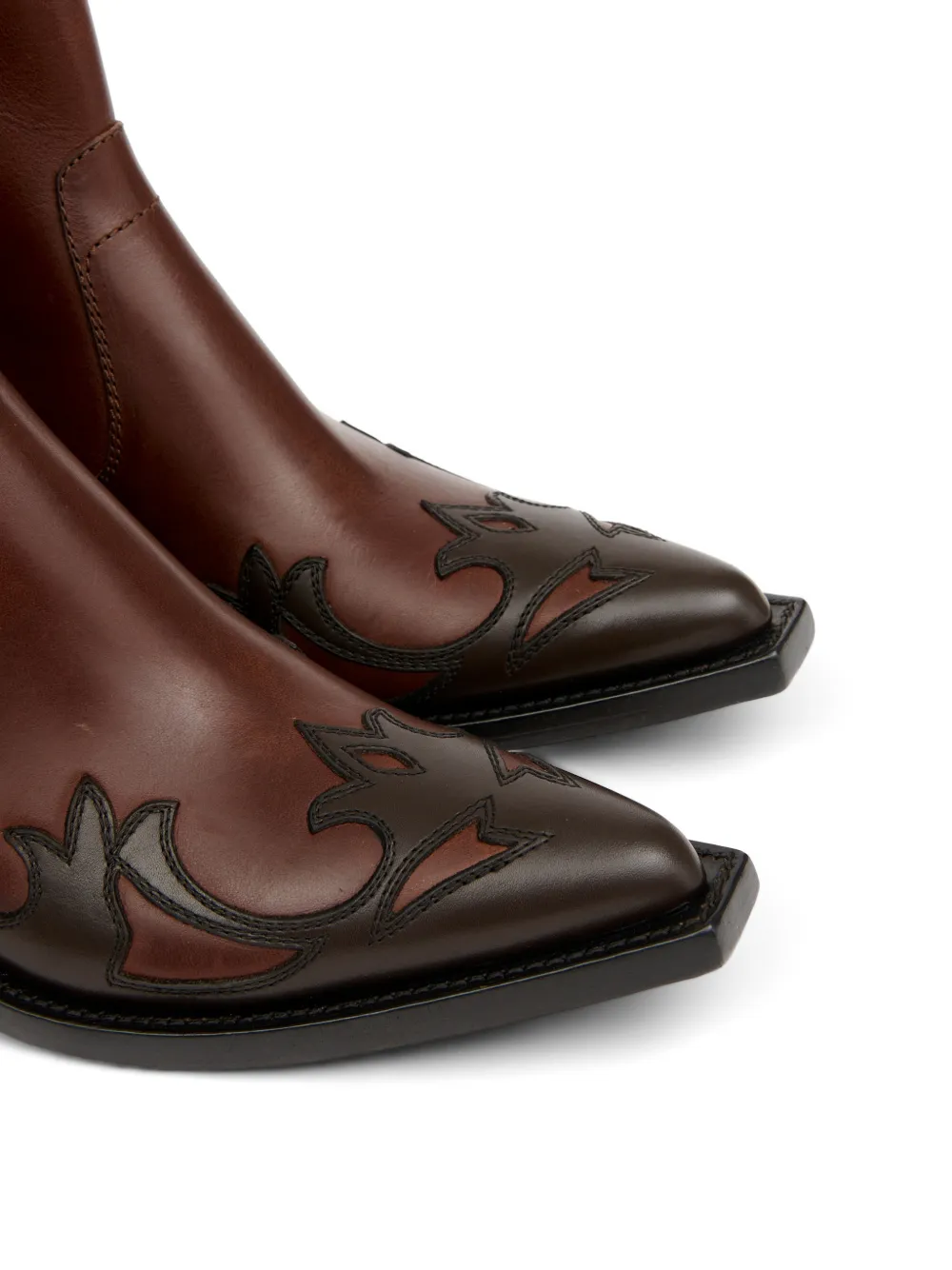 Maison Margiela flame-applique ankle boots Bruin