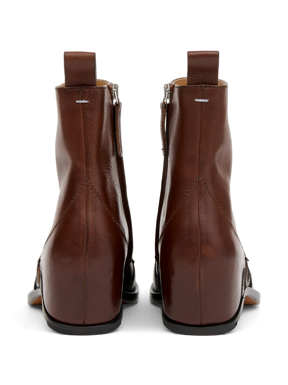 Maison Margiela flame-applique ankle boots Bruin