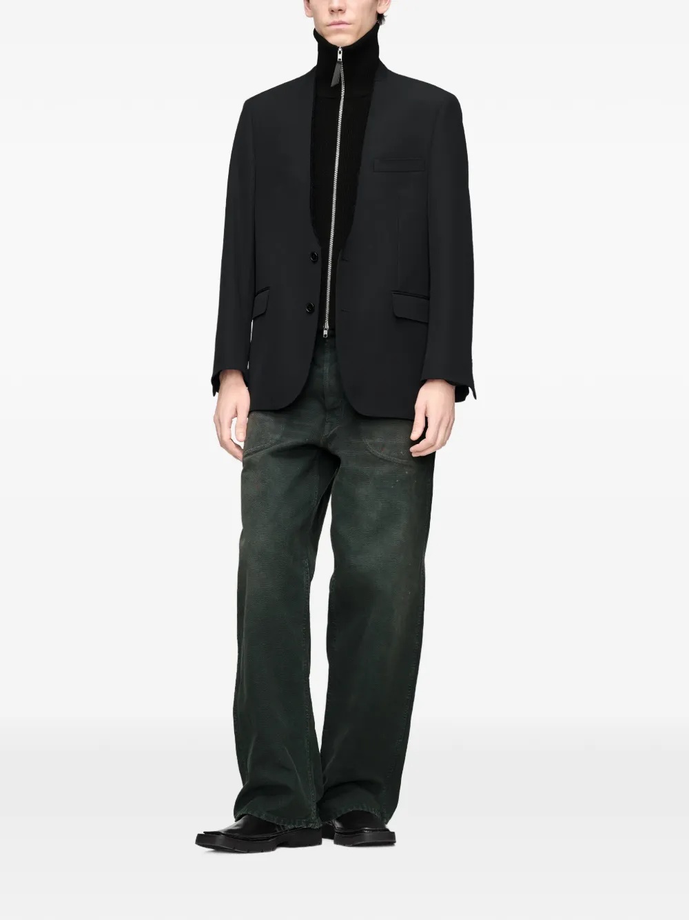 Maison Margiela Four Stitch gilet Zwart