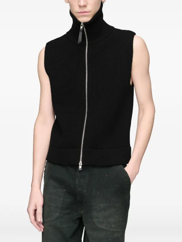 Maison Margiela ステッチ ベスト | ブラック | FARFETCH JP