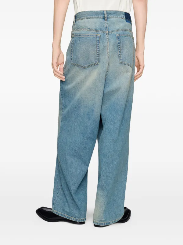 Maison Margiela wrap-front Faded Jeans | Blue | FARFETCH
