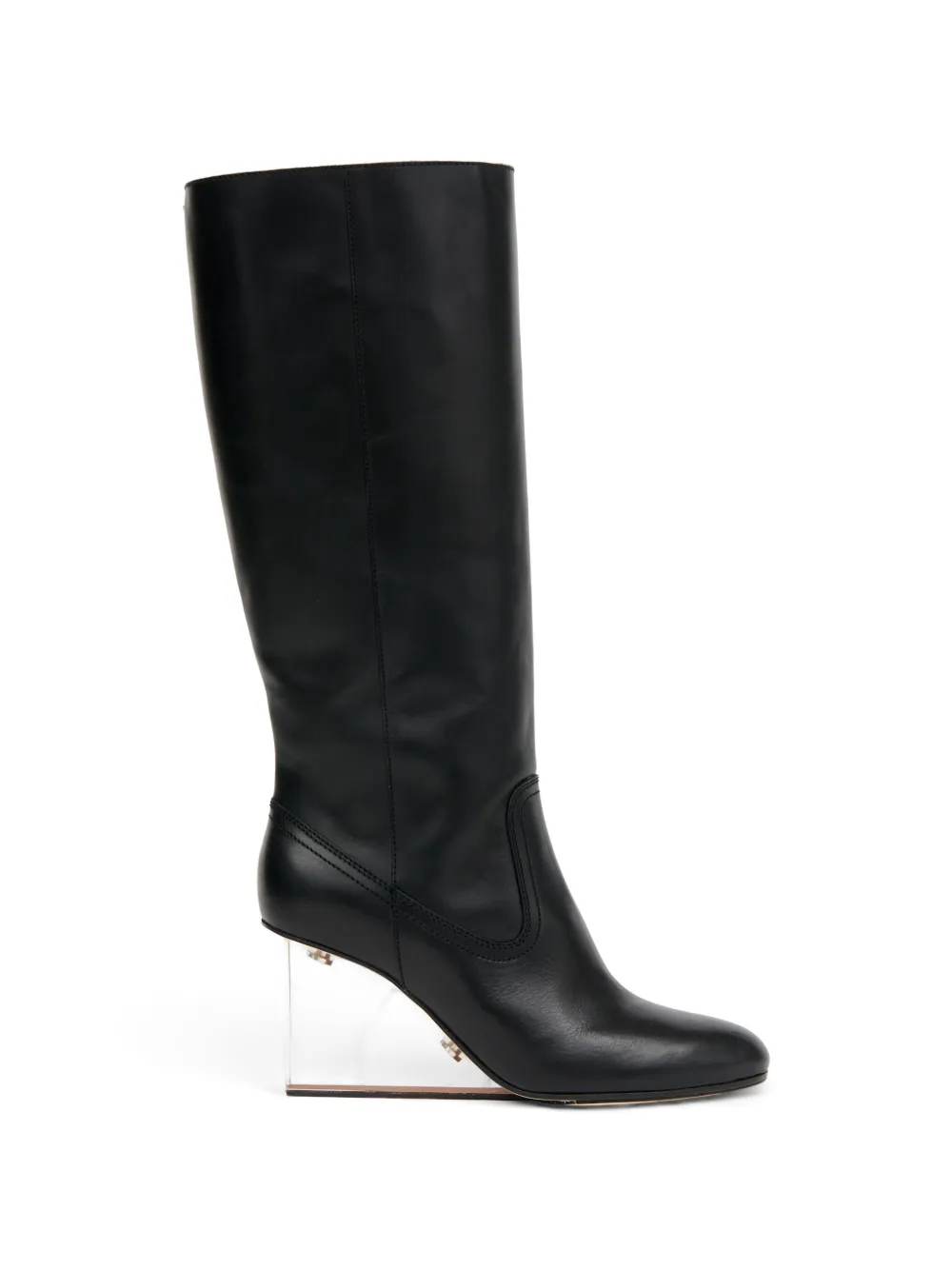 Maison Margiela Stivali in pelle al ginocchio 80mm - Nero
