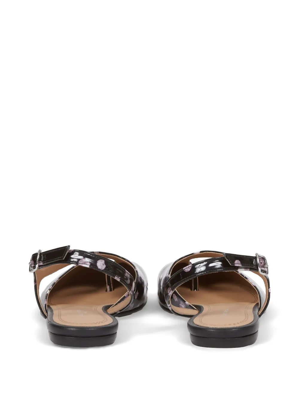 Maison Margiela confetti-print tabi-toe flat sandals Zwart