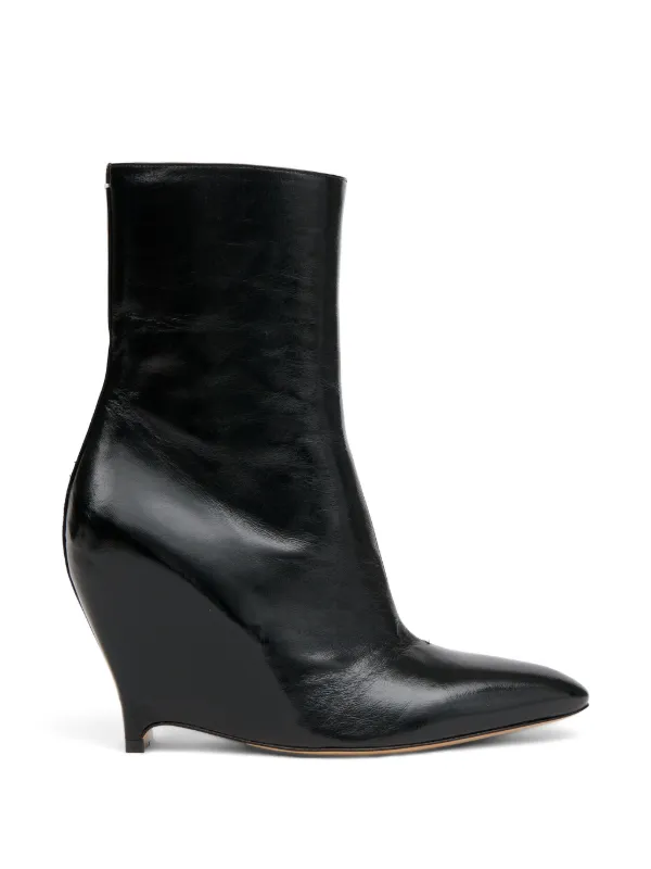Maison Margiela Heel-less Ankle Boots in Black