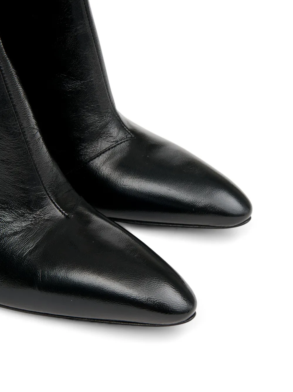 Maison Margiela Enkellaarzen met sleehak Zwart