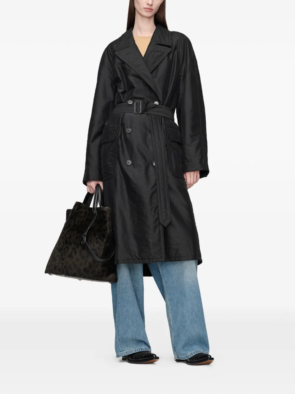 Maison Margiela Jas met dubbele rij knopen Zwart