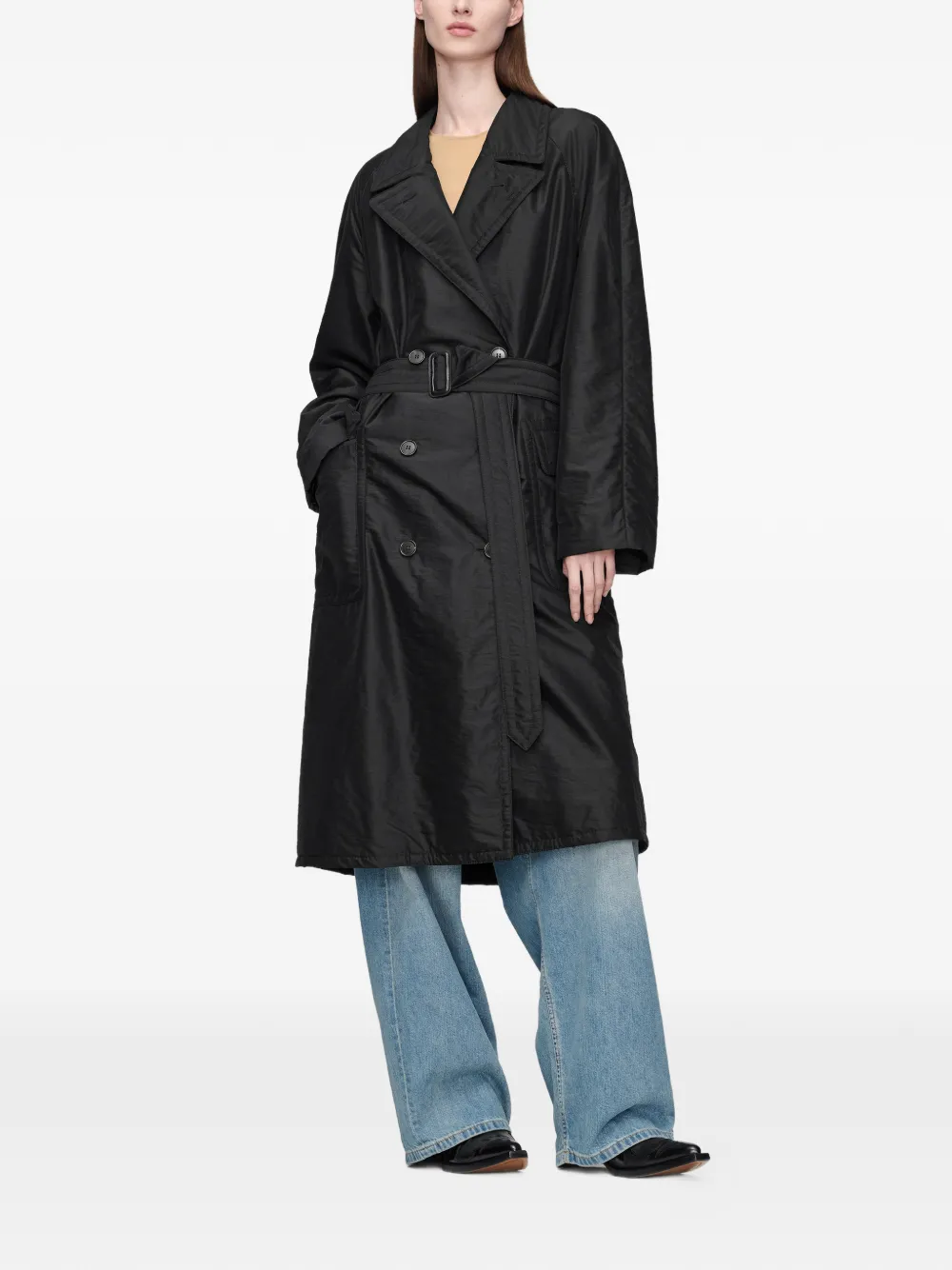 Maison Margiela Jas met dubbele rij knopen Zwart