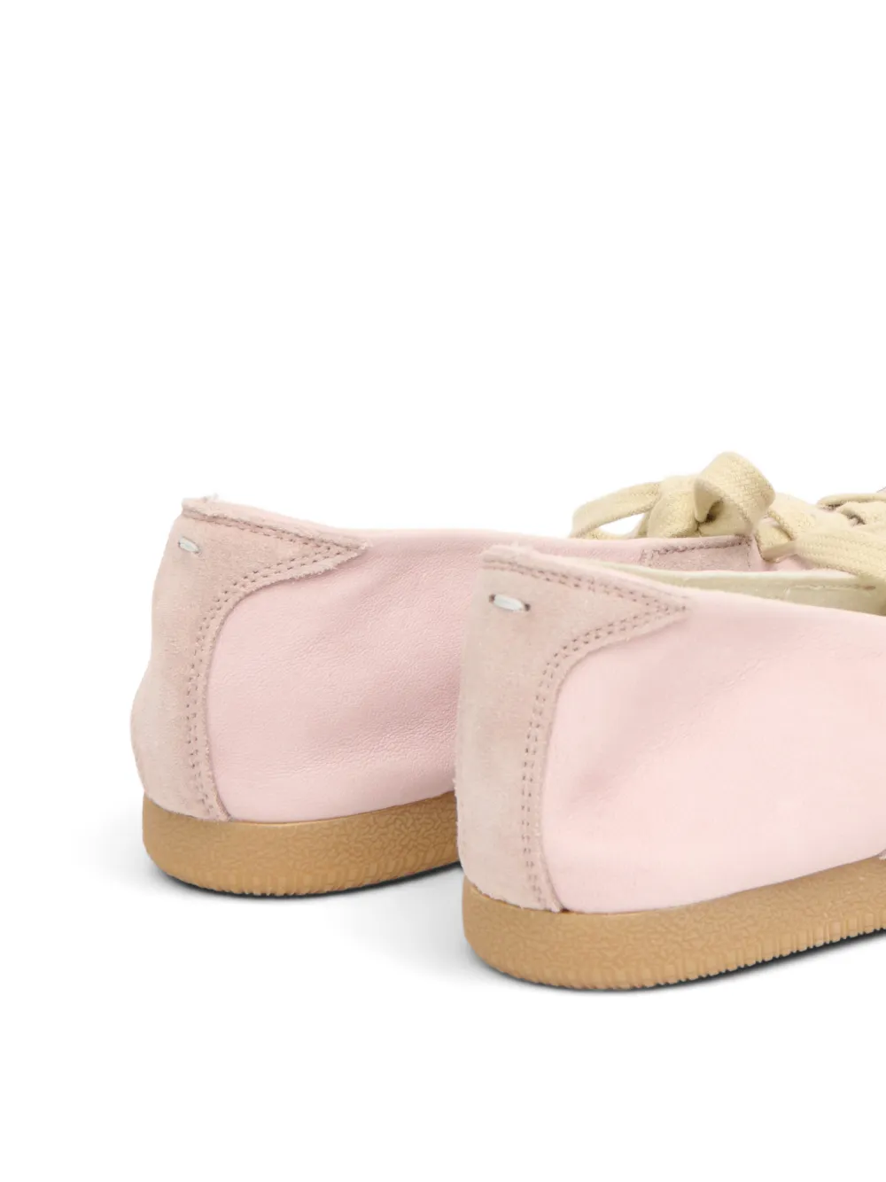 Maison Margiela Replica panelled leather sneakers Roze