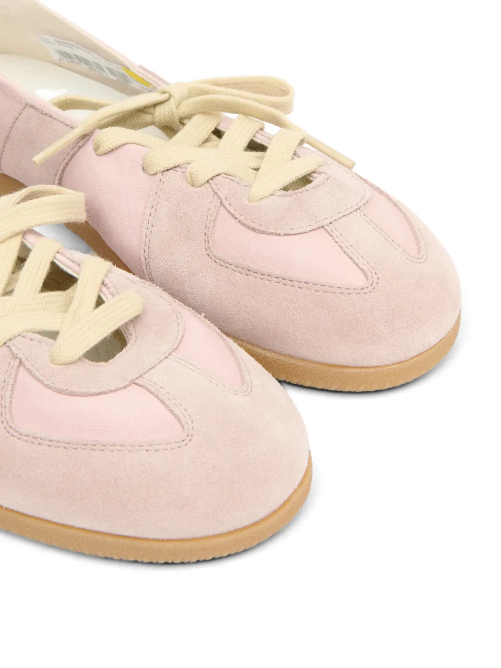 Maison Margiela Replica panelled leather sneakers Roze