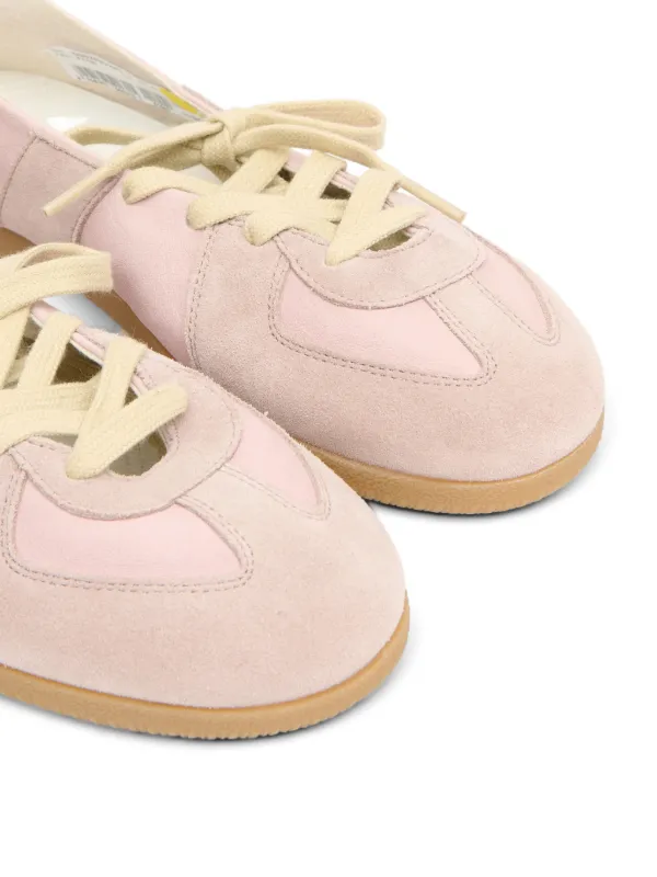 Maison Margiela Replica Soft Laced Ballet Flats | Pink | FARFETCH