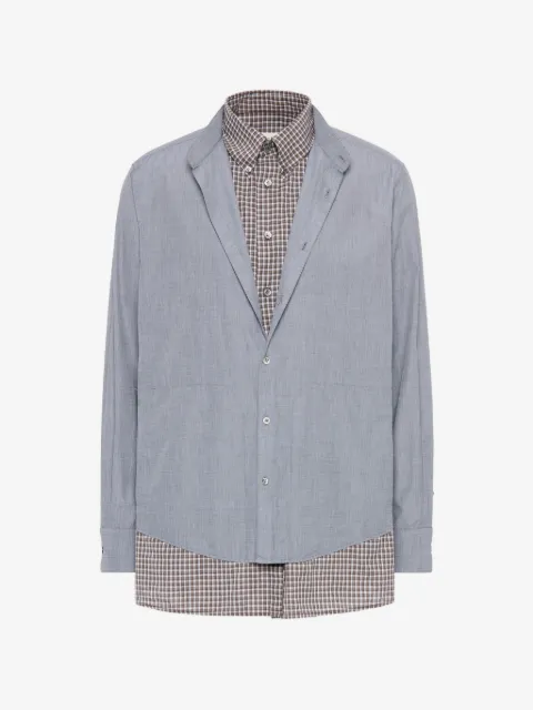 Maison Margiela check-pattern double-layer shirt