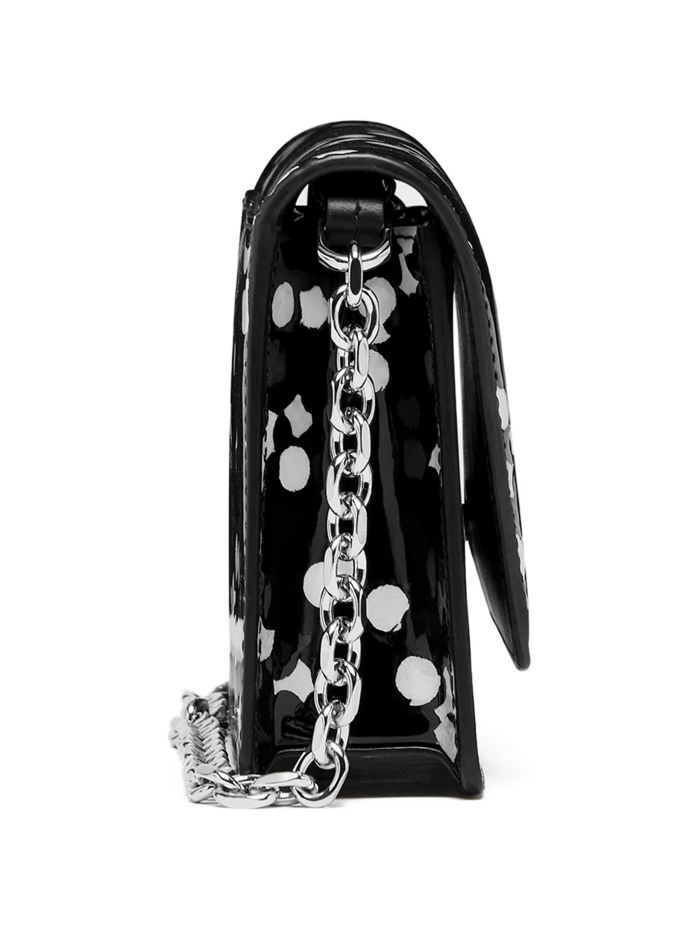 Maison Margiela Portemonnee met vier stiksels en print Zwart