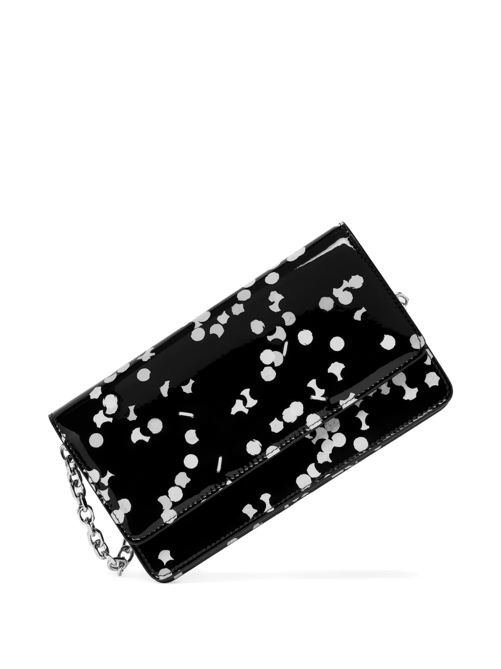 Maison Margiela confetti-print four-stitch wallet - Nero