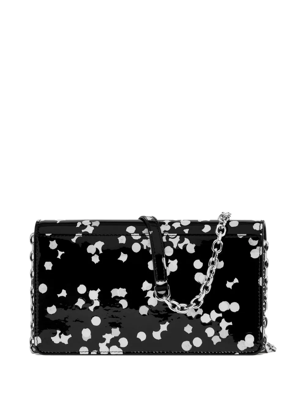 Maison Margiela Portemonnee met vier stiksels en print Zwart