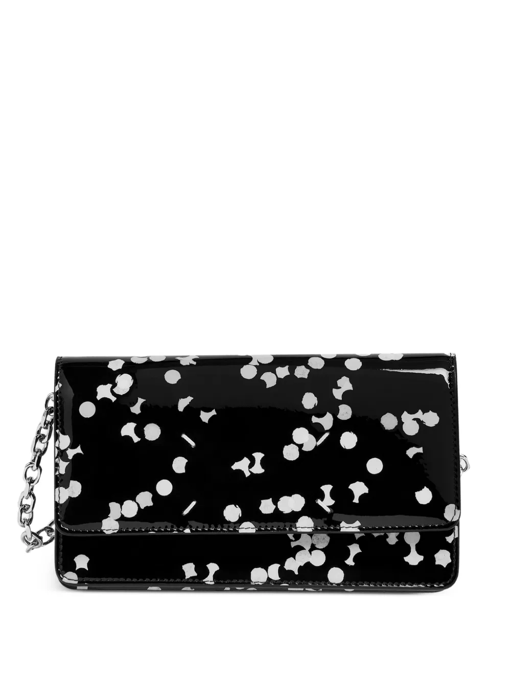 Maison Margiela confetti-print four-stitch wallet - Nero