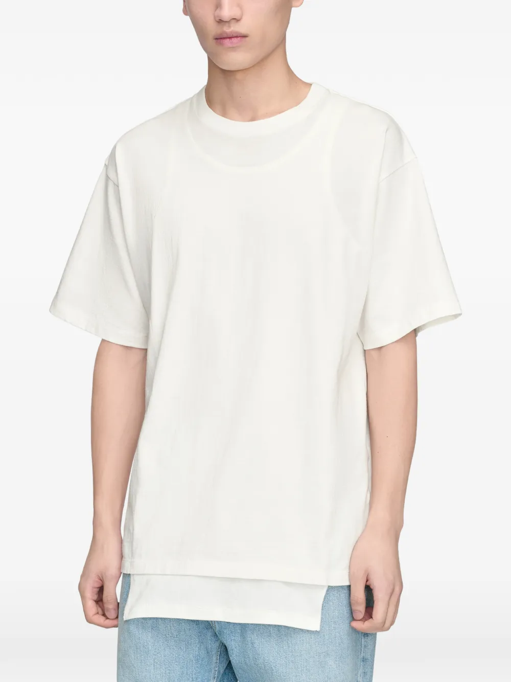 Maison Margiela Gelaagd T-shirt Wit