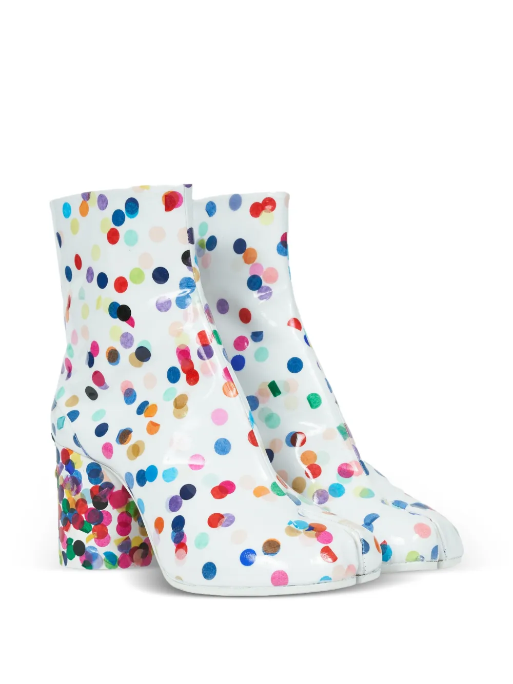Maison Margiela 80 mm enkellaarzen met stippen Wit