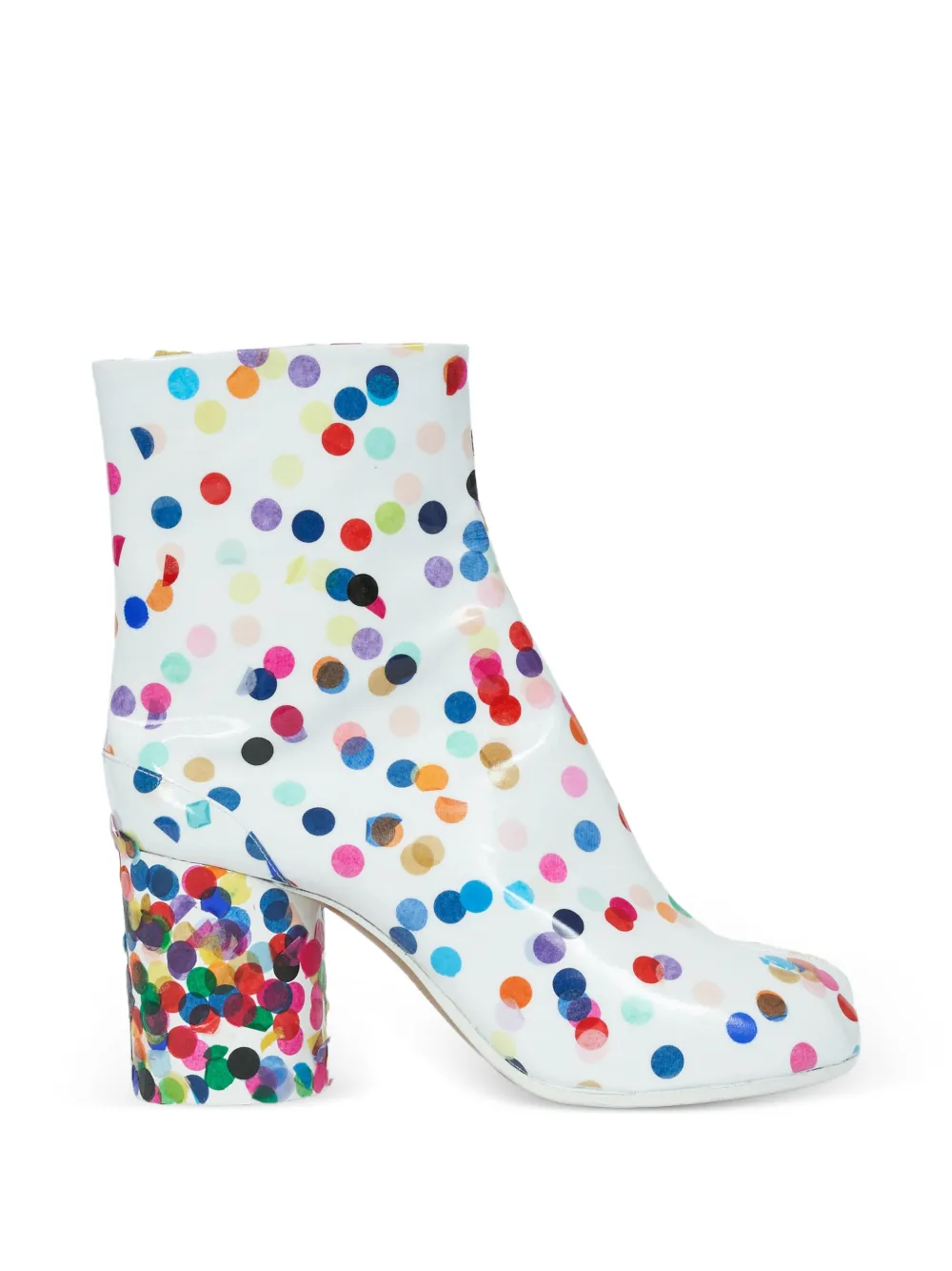 Maison Margiela 80 mm enkellaarzen met stippen Wit