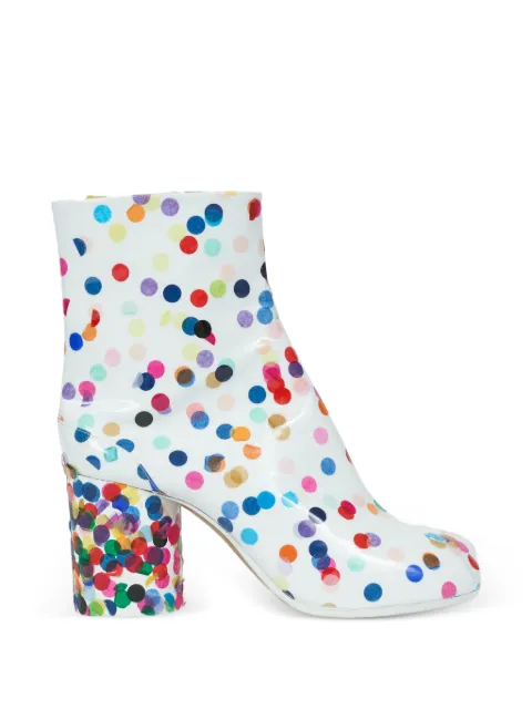 Maison Margiela 80mm polka-dot ankle boots