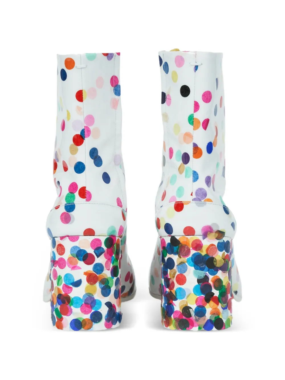 Maison Margiela 80 mm enkellaarzen met stippen Wit