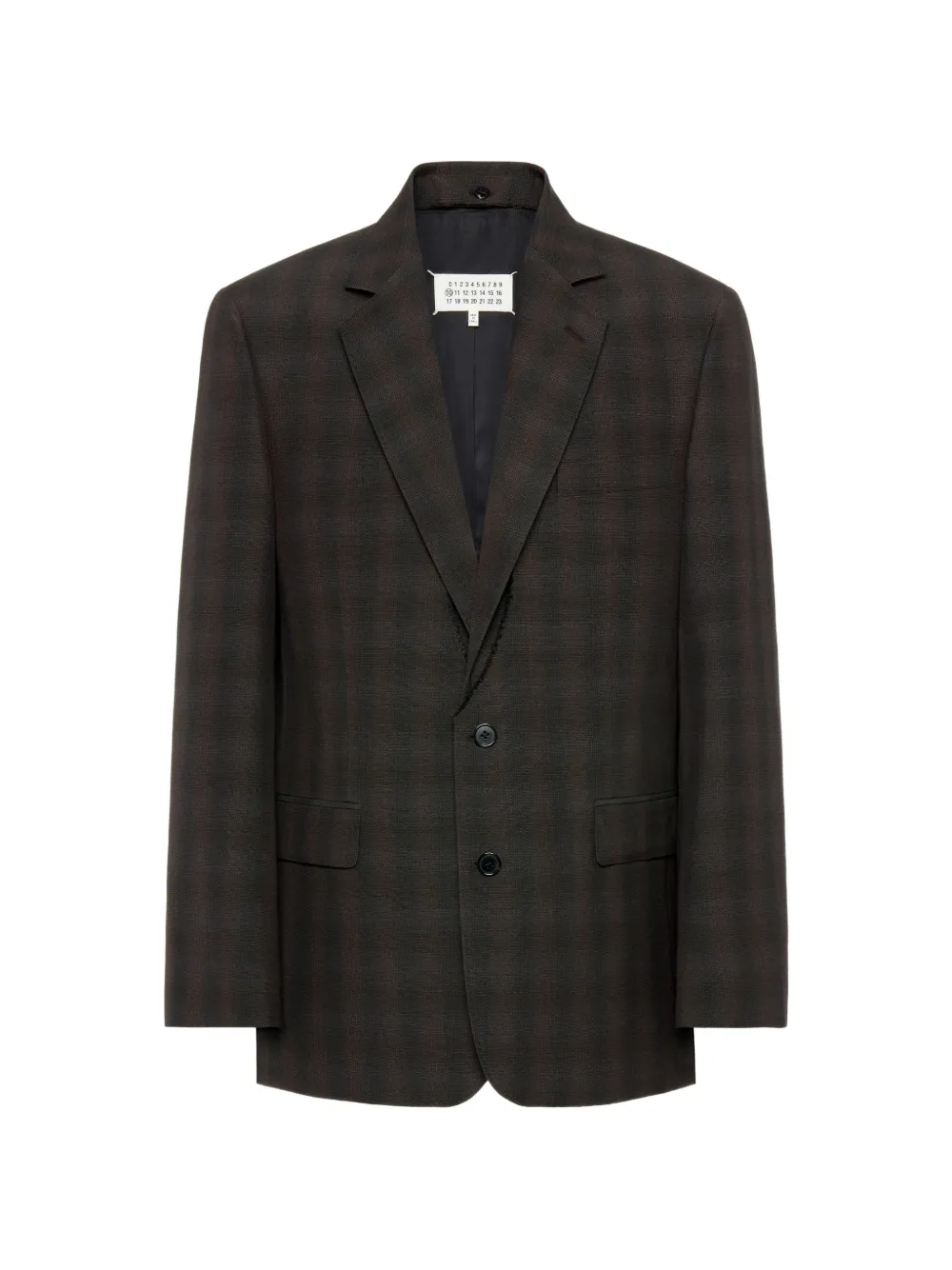Maison Margiela virgin wool single-breasted blazer - Brown