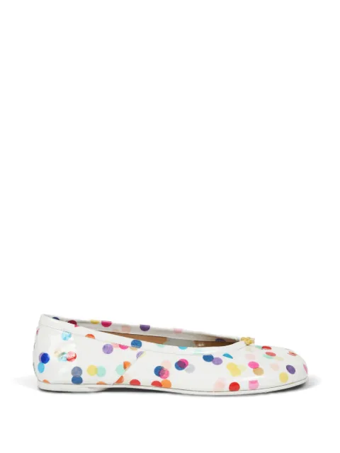 Maison Margiela confetti-print tabi-toe ballet flats
