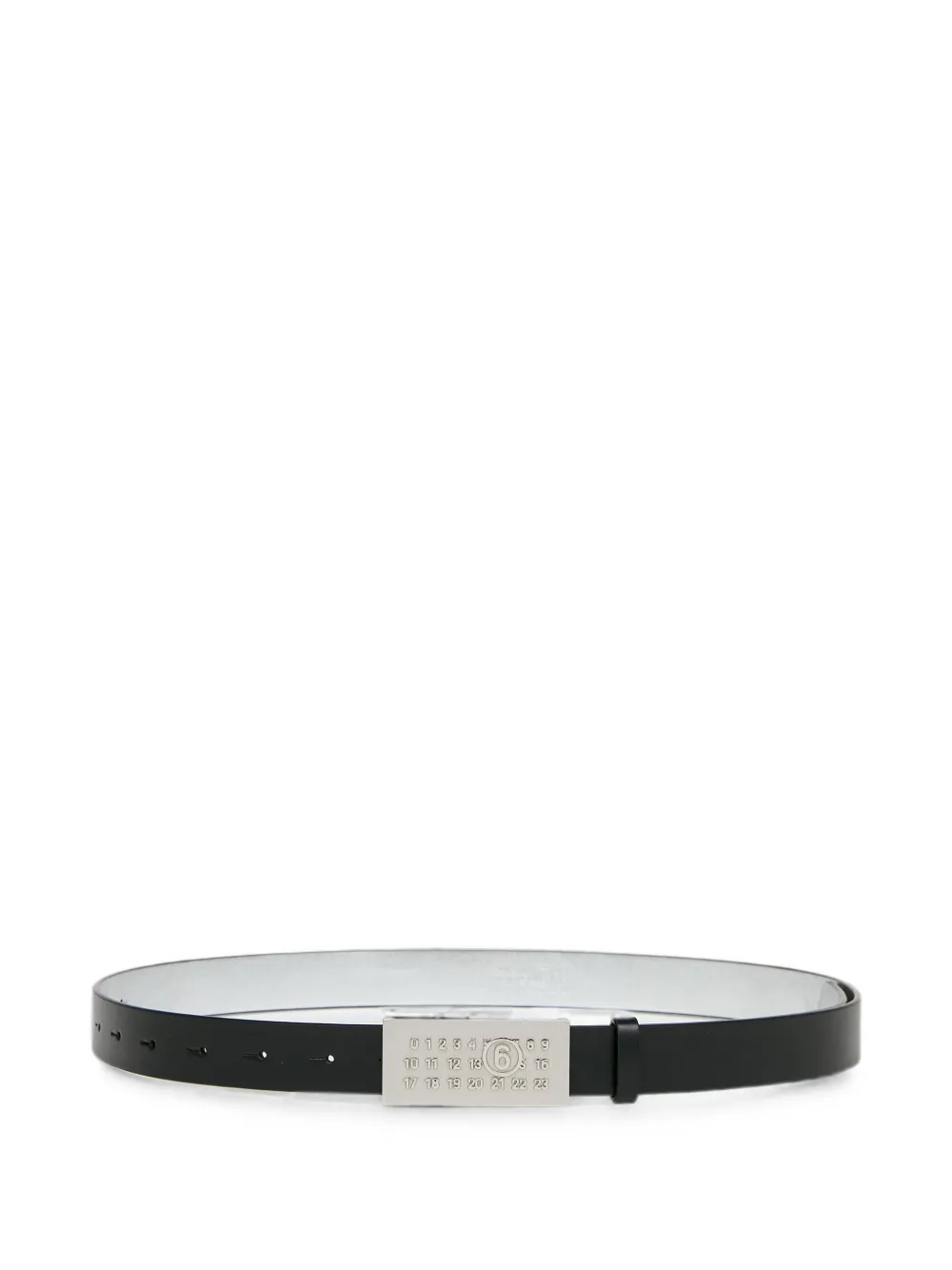 MM6 Maison Margiela plaque-detail belt - Black