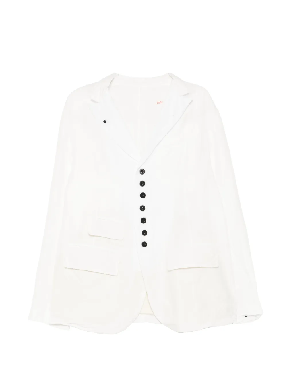 Klasica button-up notched-lapels jacket - Weiß
