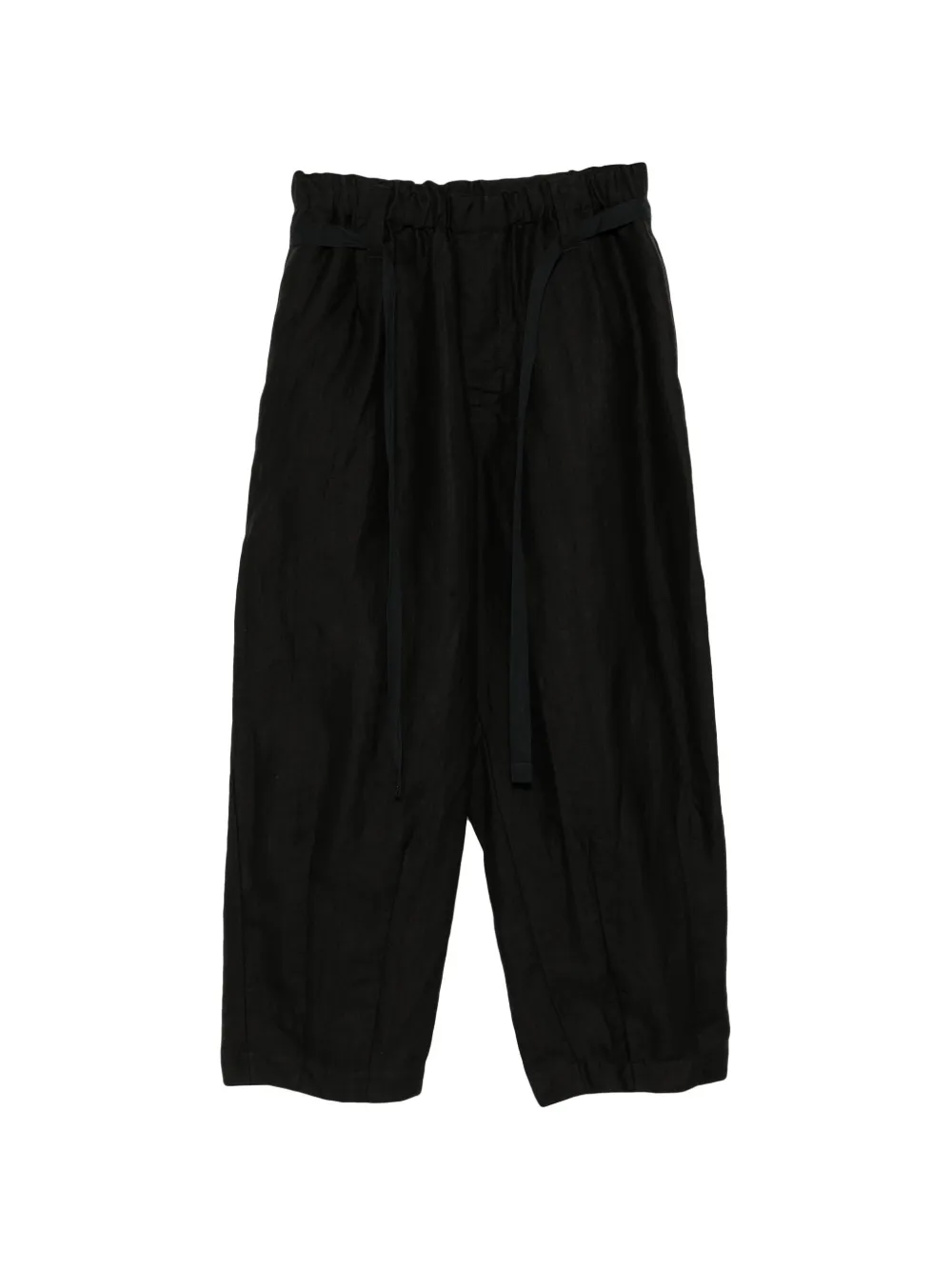 Klasica drawstring elasticated-waist trousers - Schwarz