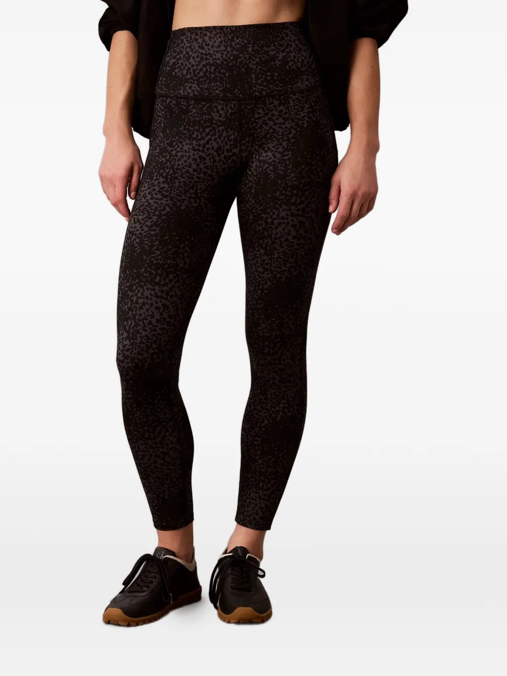 Calvin Klein animal-print leggings - Schwarz