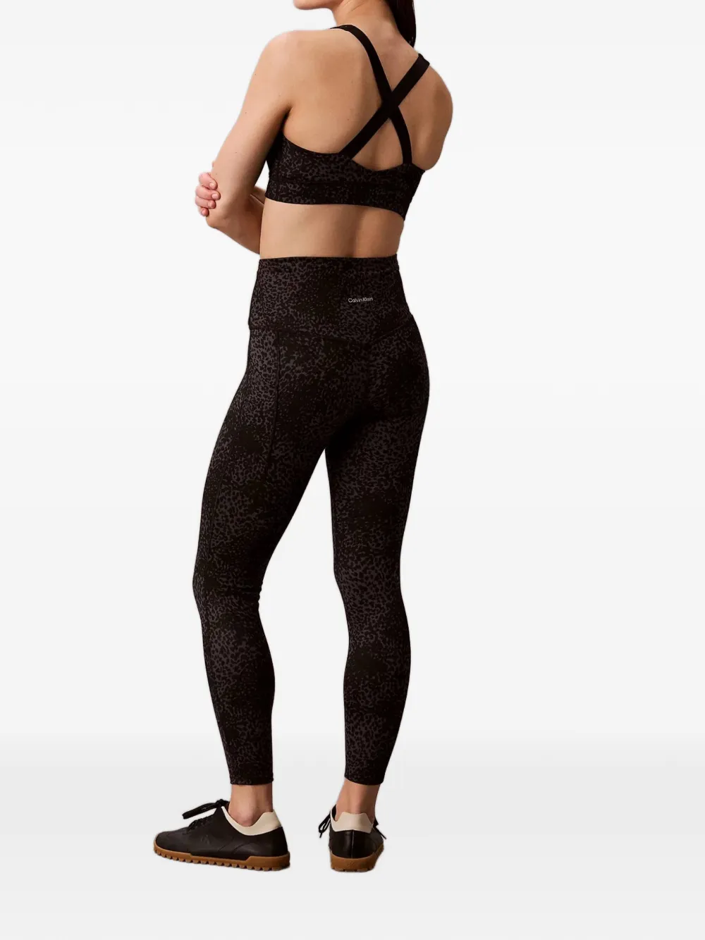 Calvin Klein Legging met dierenprint Zwart
