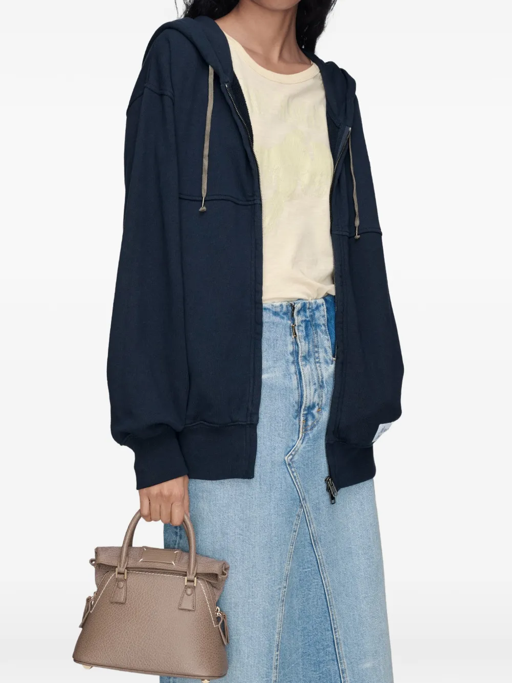 Maison Margiela 5AC Classique leren shopper Bruin