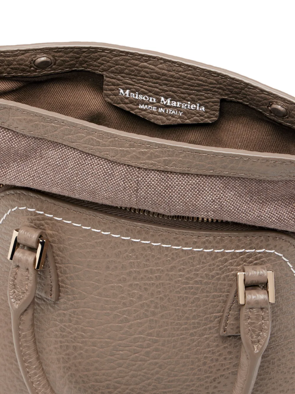 Maison Margiela 5AC Classique leren shopper Bruin