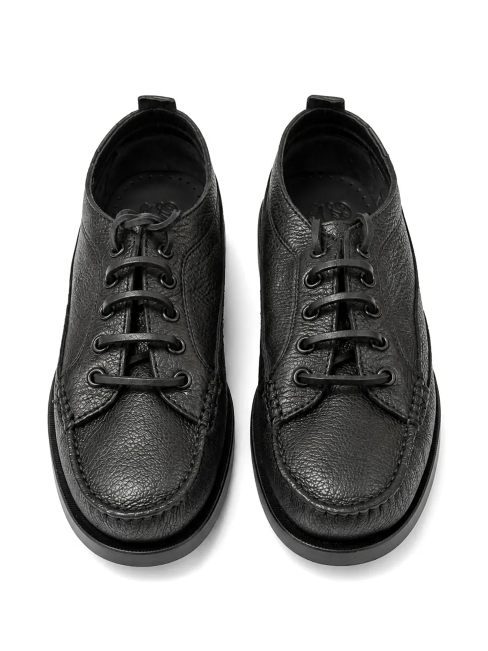 Paraboot grained-leather derby shoes Zwart