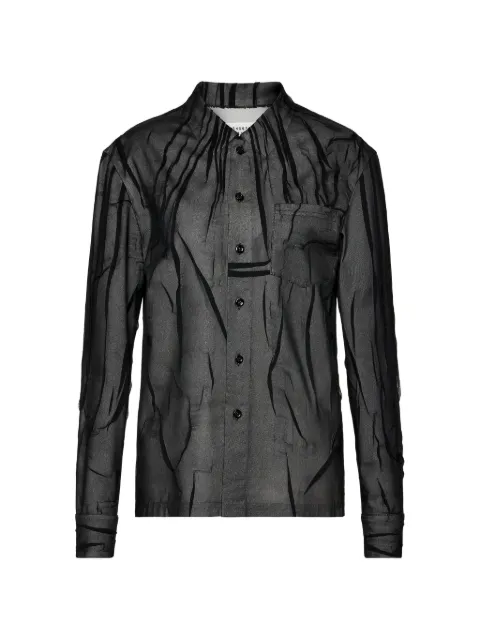 Maison Margiela camisa con doble capa