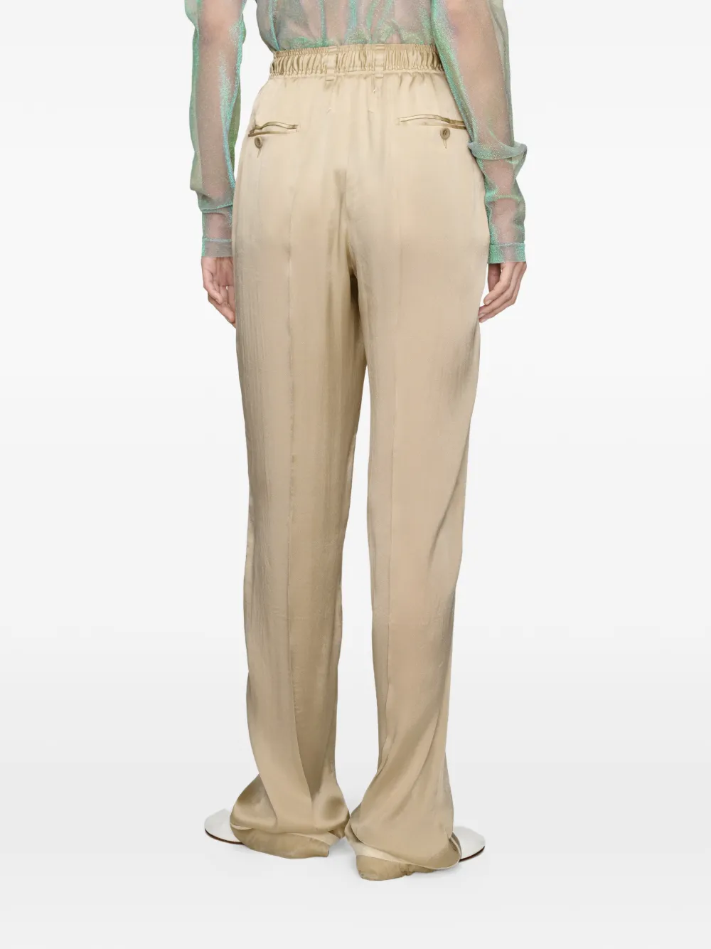Maison Margiela Broek met trekkoord Beige