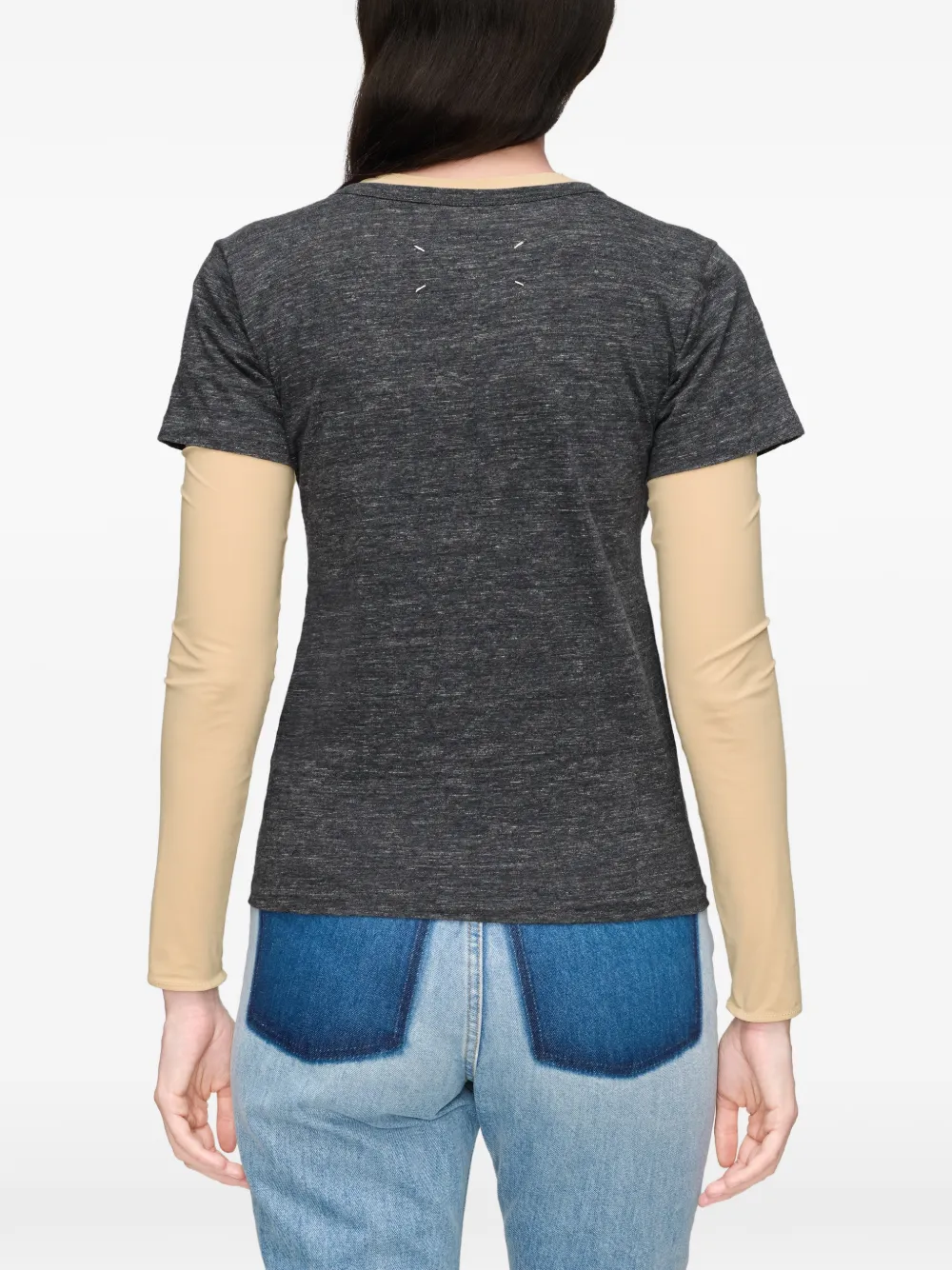 Maison Margiela T-shirt met vogelpatroon Grijs
