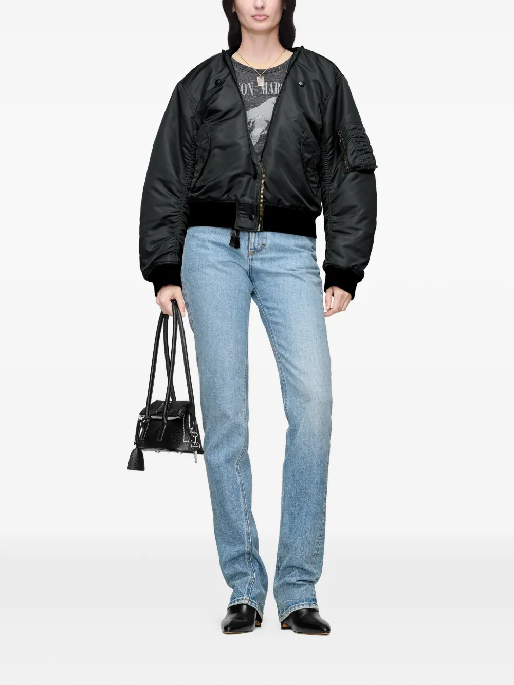 Maison Margiela T-shirt met vogelpatroon Grijs